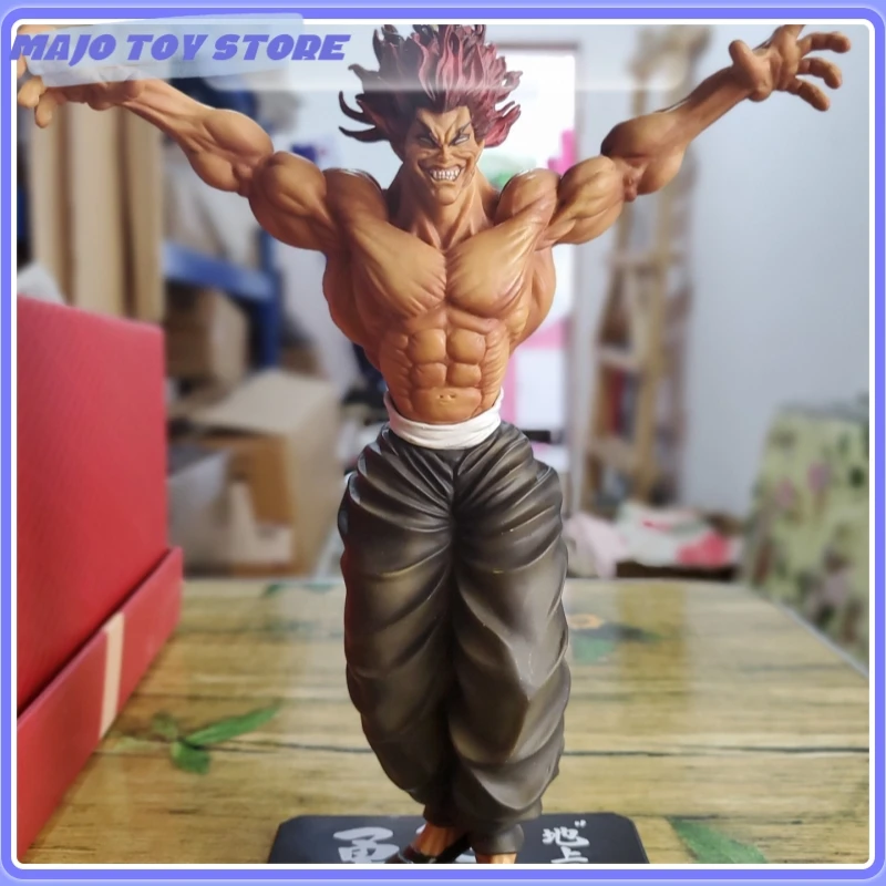 Hanma Yujiro Action Figure Anime Peripheral Muscle Male Model  Play Toy Ornament Statue Kids Handmade Product Collection Doll