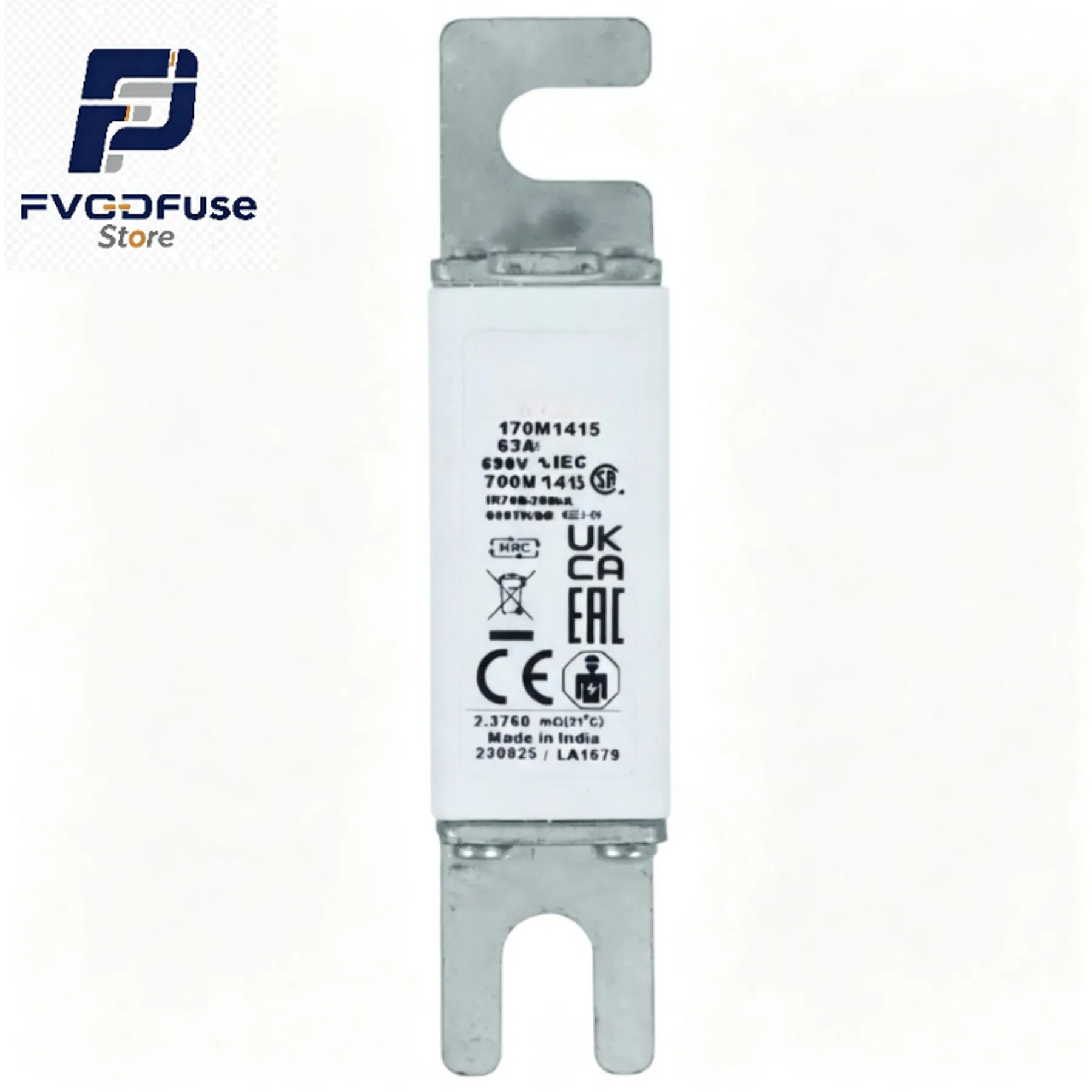 1/10PCS OEM 170M1415 63A 690V High Speed Square Body Semiconductor Protection Fuse