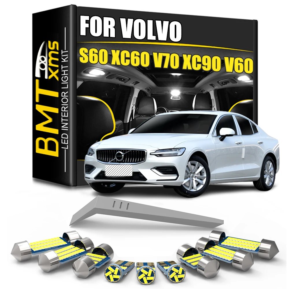 Volvo V70 V50 V60 V90 XC60 XC70 XC90 C30 C70 S40 S60 S70 S80 S90 Светодиодное внутреннее освещение, совместимое с Canbus