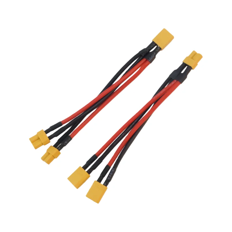 XT30 Female / Male XT-30 Parallel Cable Wire Y Lead 1M2F 1F2M 16AWG 10CM Battery Charger Cable for Rc Drone Car Battery