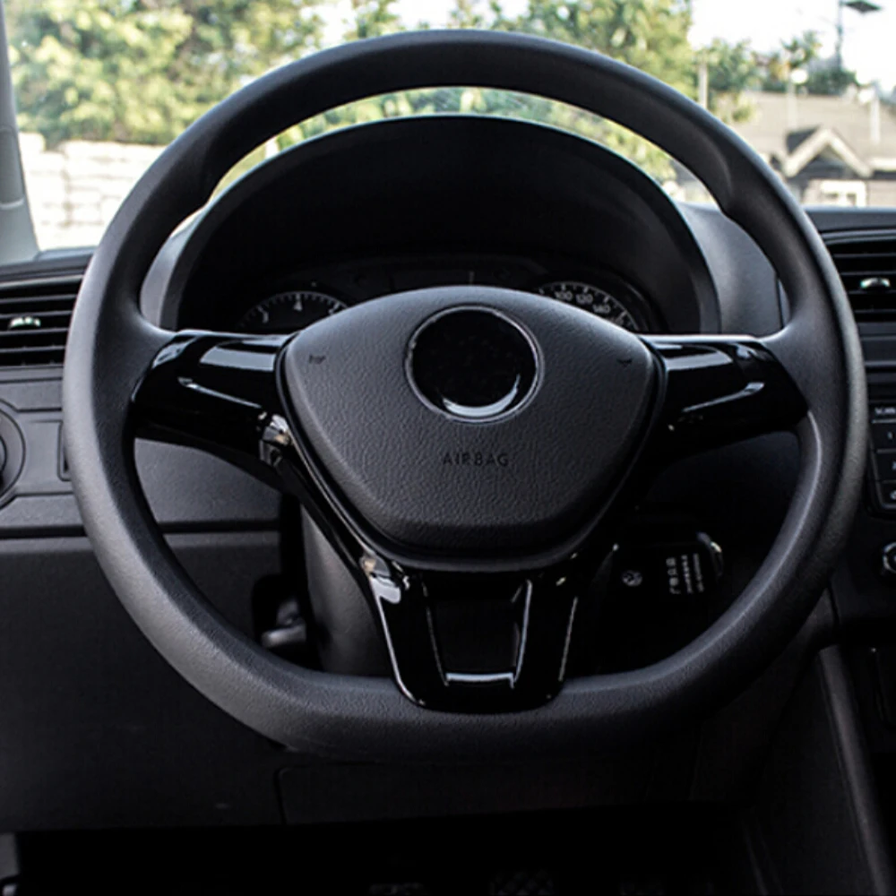 Accesorios de coche embellecedor de volante para Volkswagen Jetta Golf Sportsvan Golf 7 Polo Caddy Amarok Lavida Passat Tiguan Touran arriba!