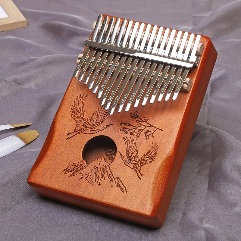 17 Keys Thumb Piano Calimba Professional Tuned Portable Kalimba Beginner\'s Five Finger Piano Birthday Festival Relaxation Gifts