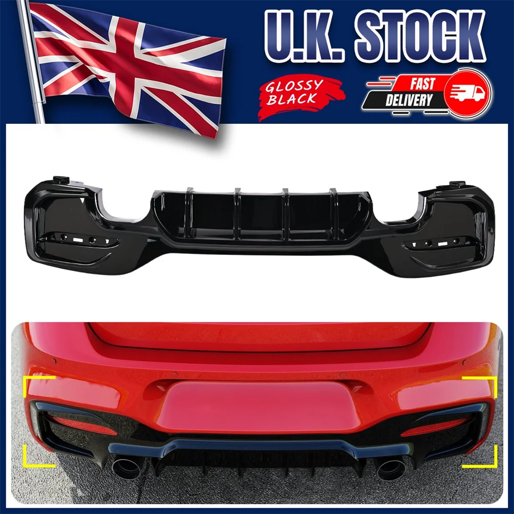 For BMW 1er M Sport F20 F21 M135i M140i REAR BUMPER LIP DIFFUSER 15-19 Accessory Auto Exterior Parts