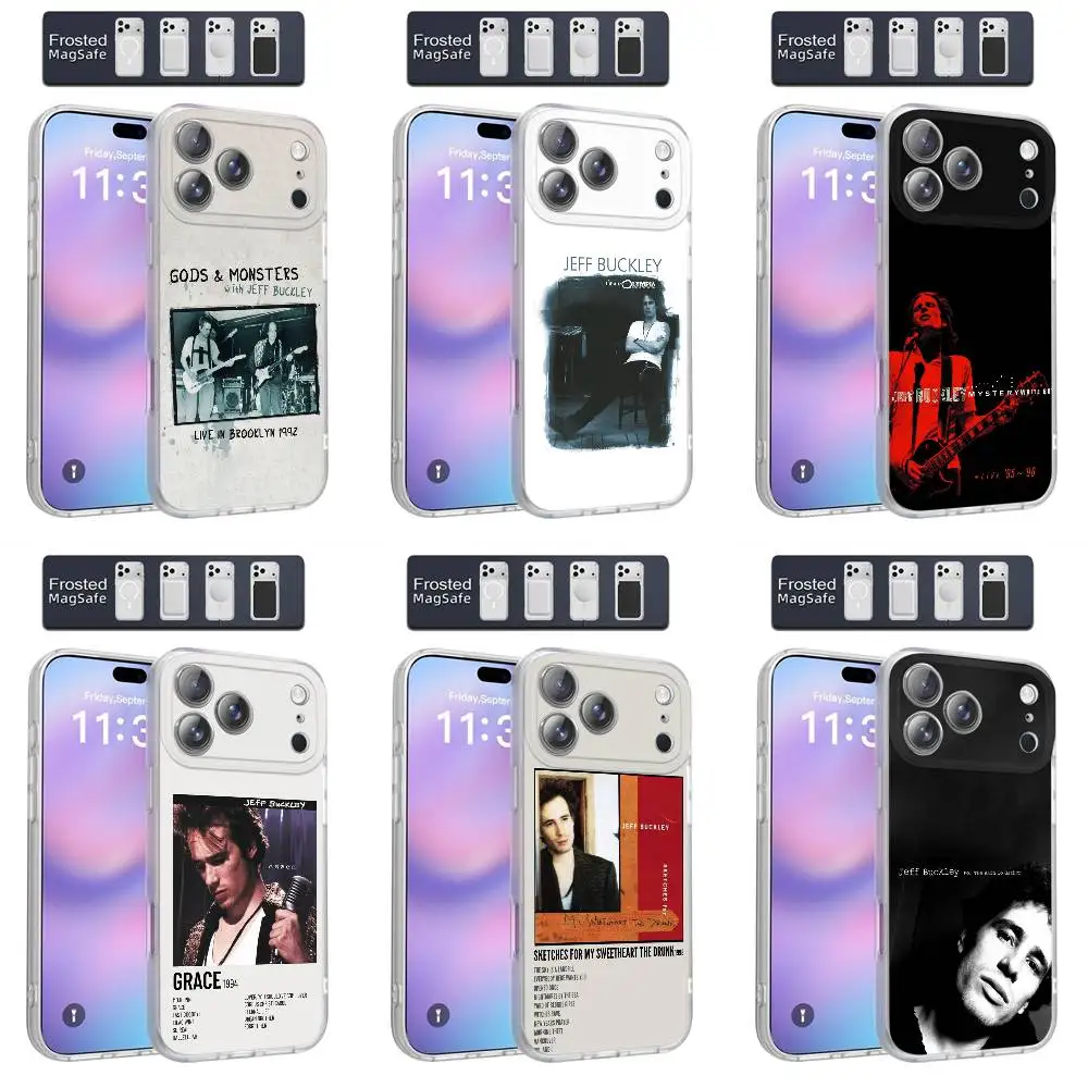 

J-Jeff B-Buckley Grace Phone Case For iPhone 17,16,15,14,13,12,11,Pro,Max,Plus,E,Air,Mini Magnetic Magsafe Frosted Clear