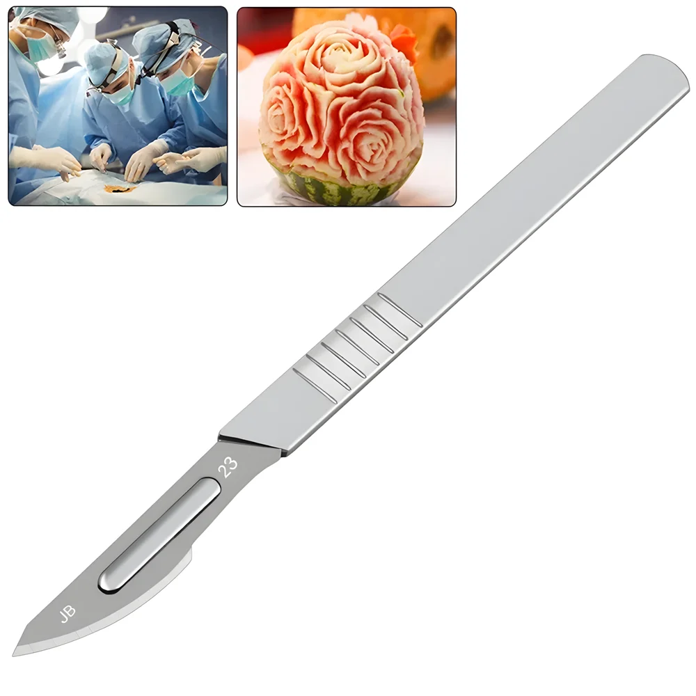 1 Set，Carbon Steel Carving Knife Metal Blades Cutting Repair Knife Non Slip Handle Trimming Grafting Artistic DIY Carving Tool