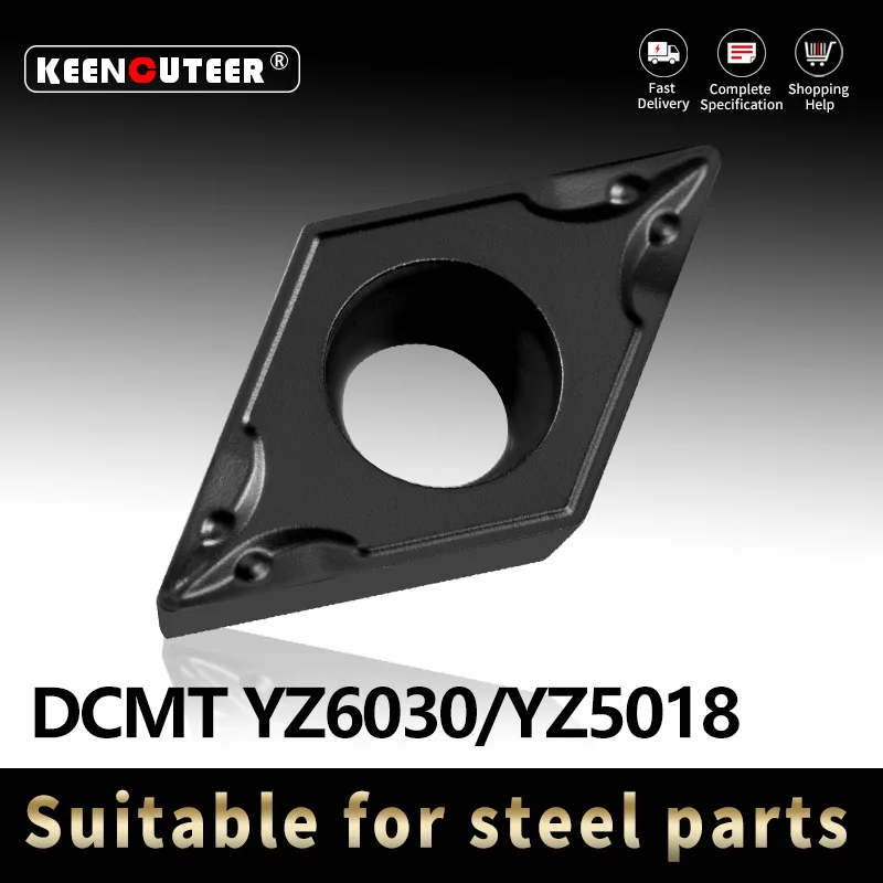 DCMT07/11 YZ6030/YZ5018 Carbide Inserts - High-Performance CNC Blades for Steel Machining