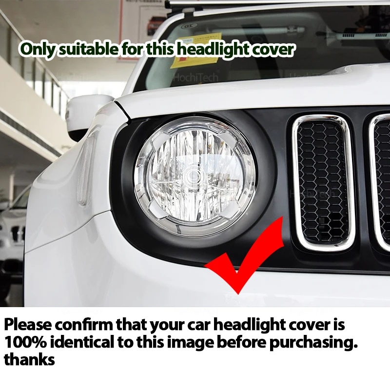 Head Lights Cover for Jeep Renegade 2015 2016 2017 2018 Transparent Housing Front Headlights Lens Shell Glass Lampcover