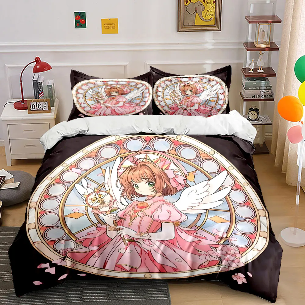 Elegant Magical Girl Ornament Set Exquisite three-piece bedding set gift for kids and adults