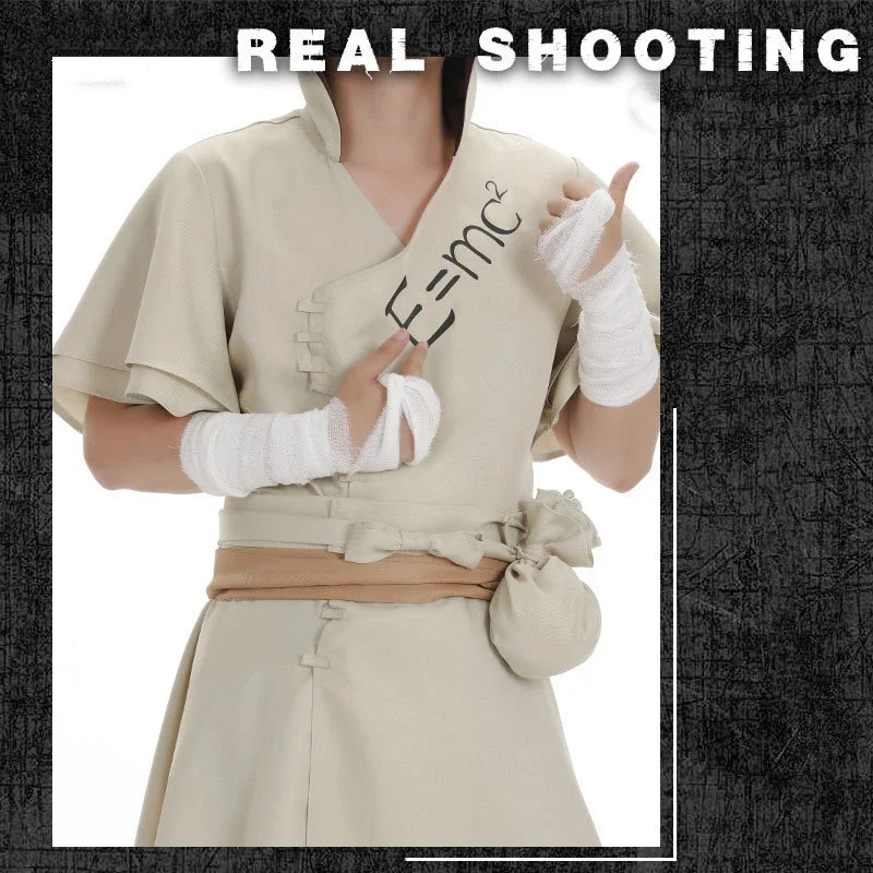 Anime Dr. Stone Cosplay Ishigami Senkuu Costume Ishigami Senkuu Uniform Dress Men Woman Full Set Halloween Costume #1 # W