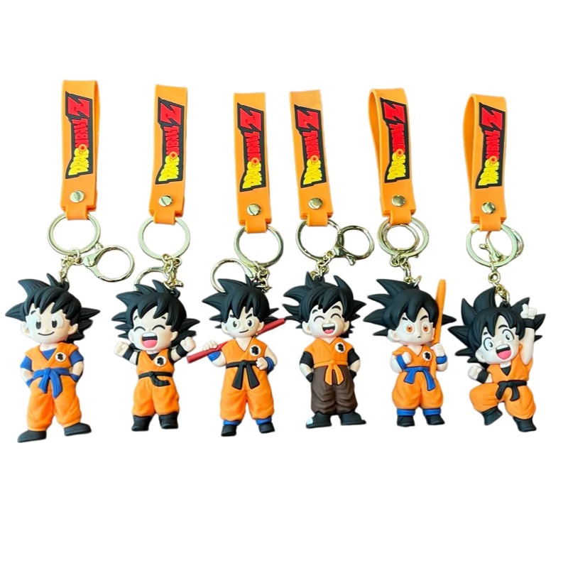 Dragon Ball Z Son Goku Keychain,3D Anime Figure Keyring with Strap,Perfect Bag Car Accessory,Ideal Gift for Fans Collectors - view 4