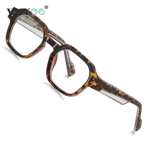 Imagen 2 del producto VICKY Nuevas Gafas con Diseño Geométrico Cuadrado Simple, Anti Luz Azul para Hombre y Mujer, Personalizables con Prescripción LS105