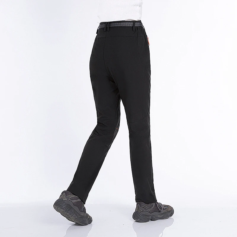 LNGXO-pantalones de forro polar para mujer, calzas cálidas e impermeables para senderismo, Camping, escalada, esquí, carcasa suave, a prueba de