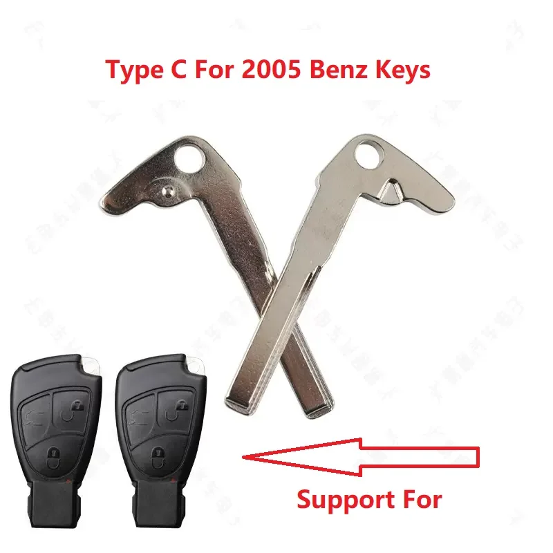 สำหรับ Mercedes Benz Smart Card Key Blade กุญแจโลหะขนาดเล็กกุญแจรถ Key เครื่องมือช่างกุญแจ