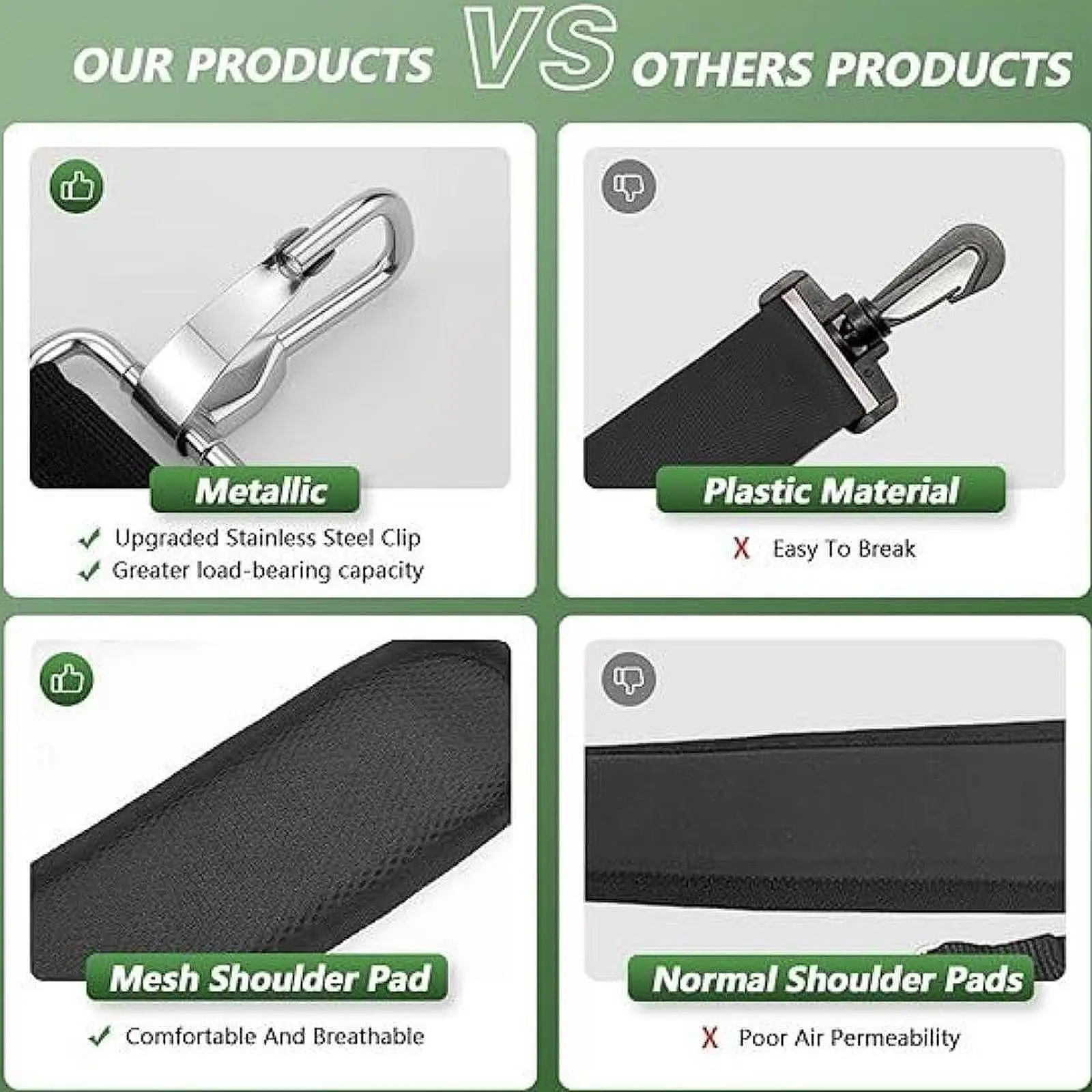 

Grass String Trimmer Harness Shoulder Strap Nylon Adjustable Universal Replacement Stainless Steel Black Blower