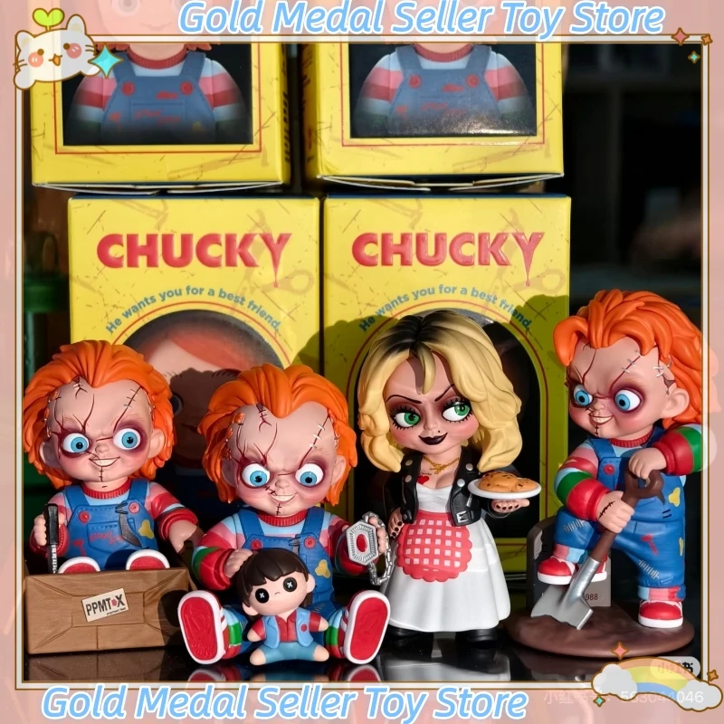 

Pop Mart Original Chucky Series Halloween Blind Box Trendy Toy Figure for Adult Collectors Mystery Gift Ornament
