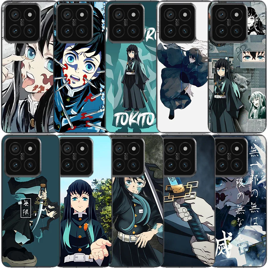 Muichiro Tokito Demon Slayer Clear Phone Case For Xiaomi Mi 13 12 12T 11 11T 10 10T Pro 11i 9 9T 8 Lite CC9E A3 A2 TPU Pattern S