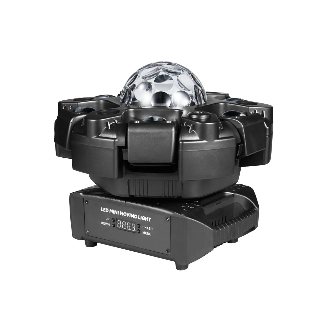 120W 6-Armed Magic Ball Stage Light RGBW 6x10W LED with Laser Strobe Effect DMX512 Control for DJ Disco Party Club Show Lighting
