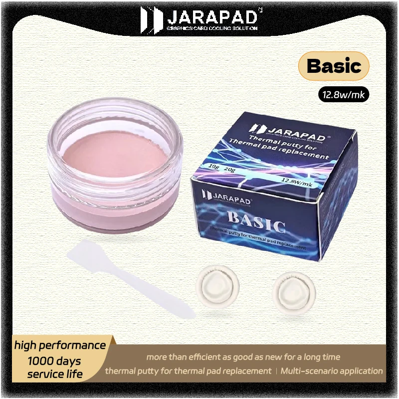 JARAPAD Thermal Putty Basic Extreme Unlimited For VGA GPU IC Processor Rapid Cooling High Performance 1000 Days Service Life
