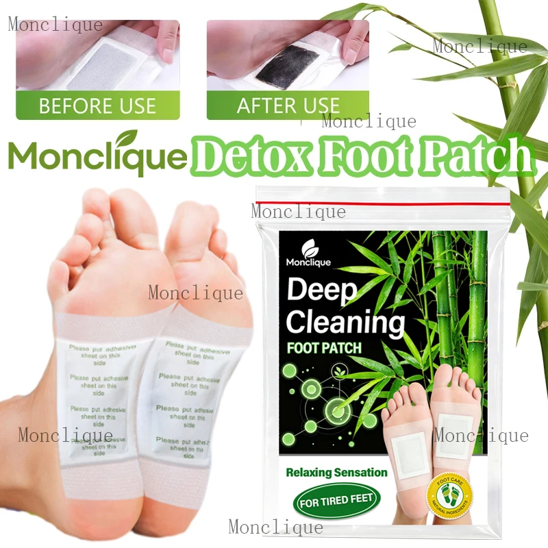 20/100 PCS Detox Foot Patches Deep Cleanse Toxins Binders Natural Herbal Wormwood Pastes Relieve Stress Stickers Feet Care Tool