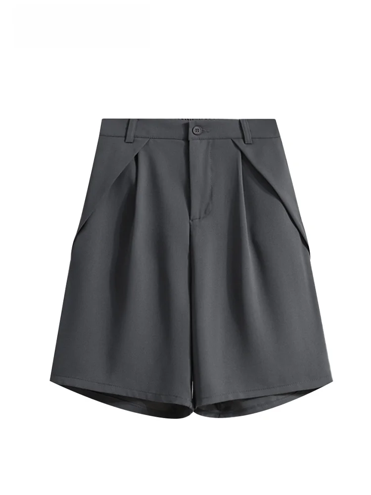 

CaraCLUB plus Size Casual Versatile Suit Shorts Women Summer Fat Sister Pear Shape Body Conceal Slim Wide Leg Pants