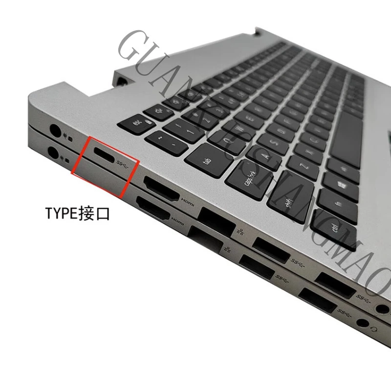 HJY...Suitable for Dell Inspiron 5593 C shell keyboard, silver, US layout, with TYPE-C port 07G0RN 0V5JHC 0R3D5