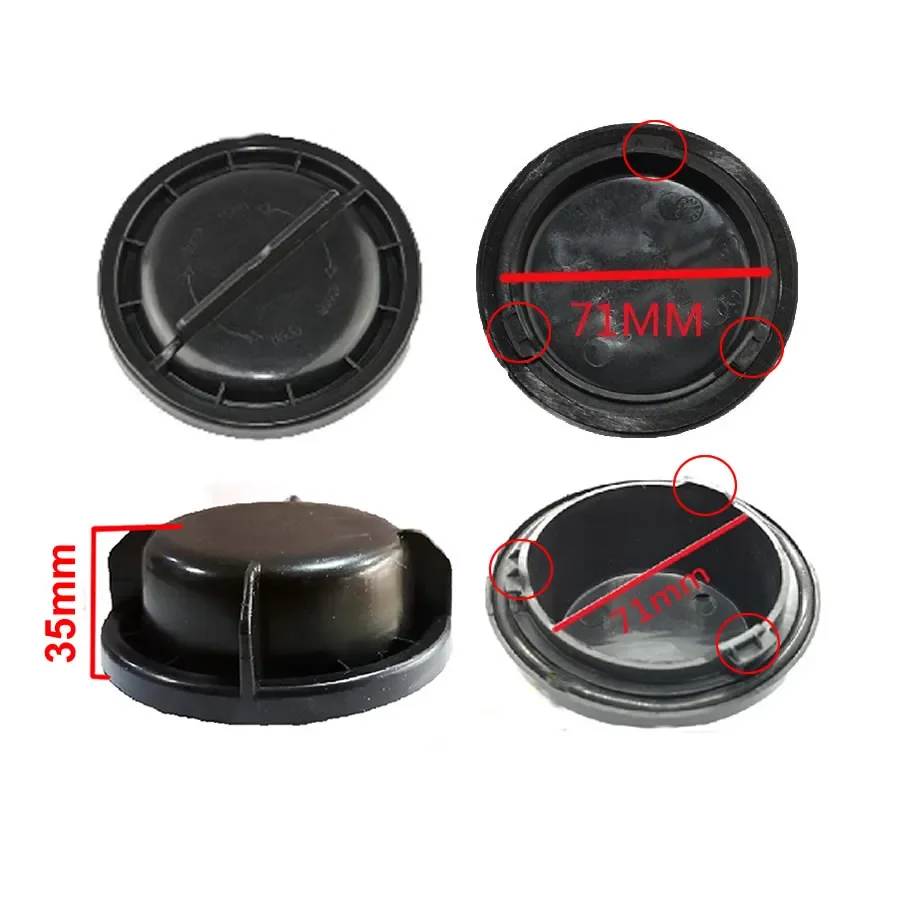 Low High Beam Headlight Bulb Dust Cover Waterproof Dustproof Lengthened Headlamp Seal Cap 71mm For Changan Raeton CC 2018-2020