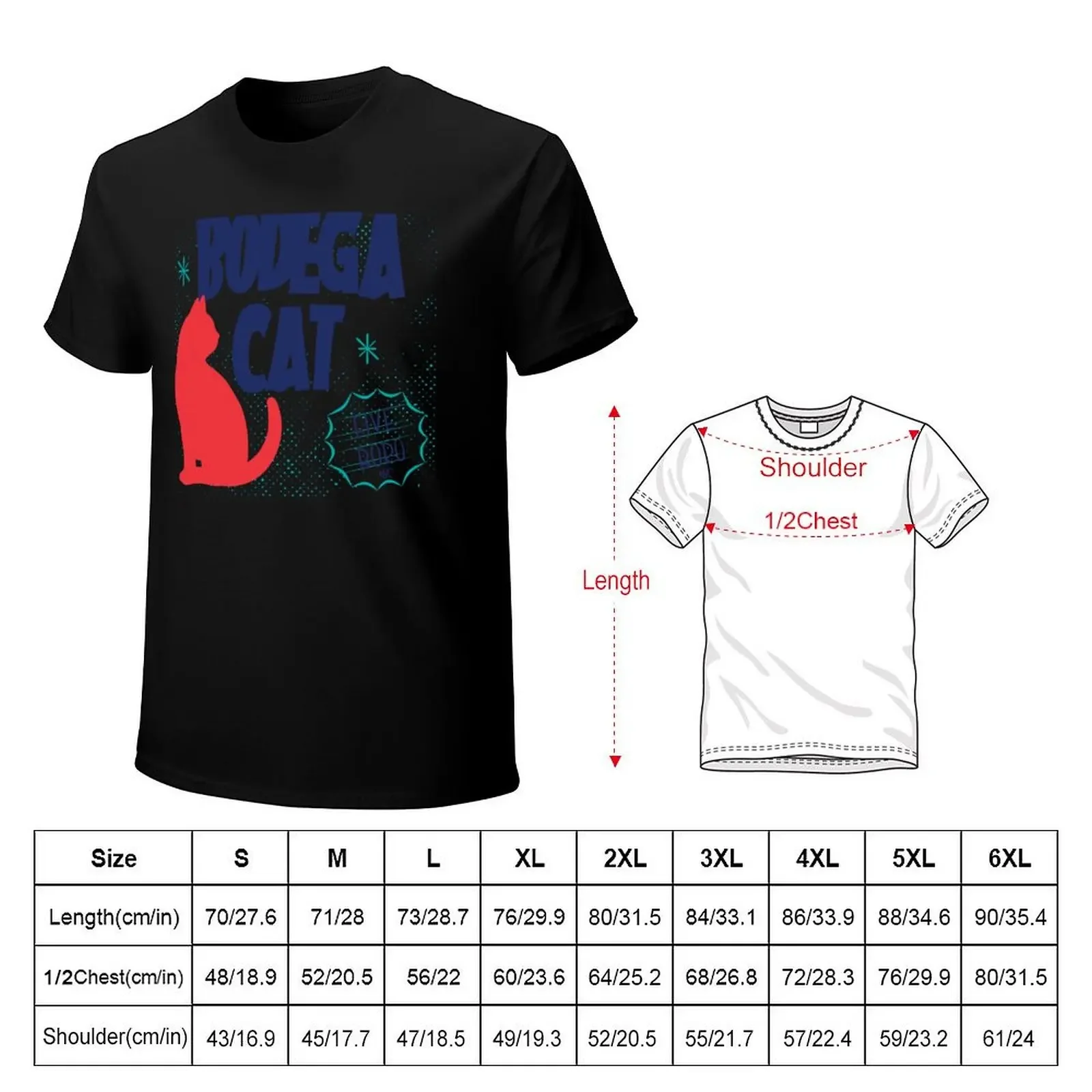 BODEGA CAT FIVE BORO T-Shirt anime plus size tops anime clothes baggy shirts men tshirt