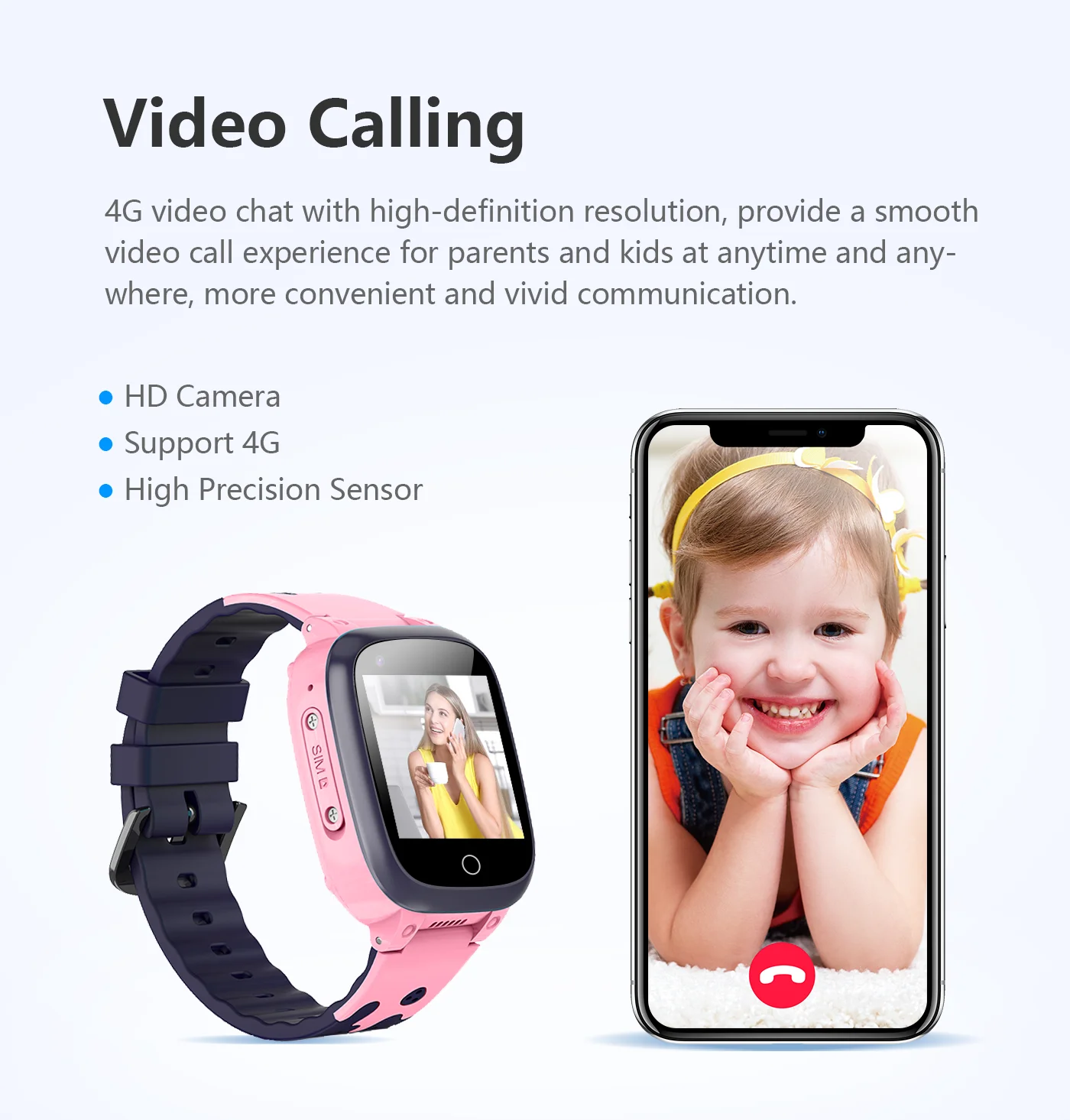 LT25 Body Temperature 4G HD Camera Video Call Kids Smart Watch Waterproof SOS WiFi GPS Global Positioning Child Phone Time Clock