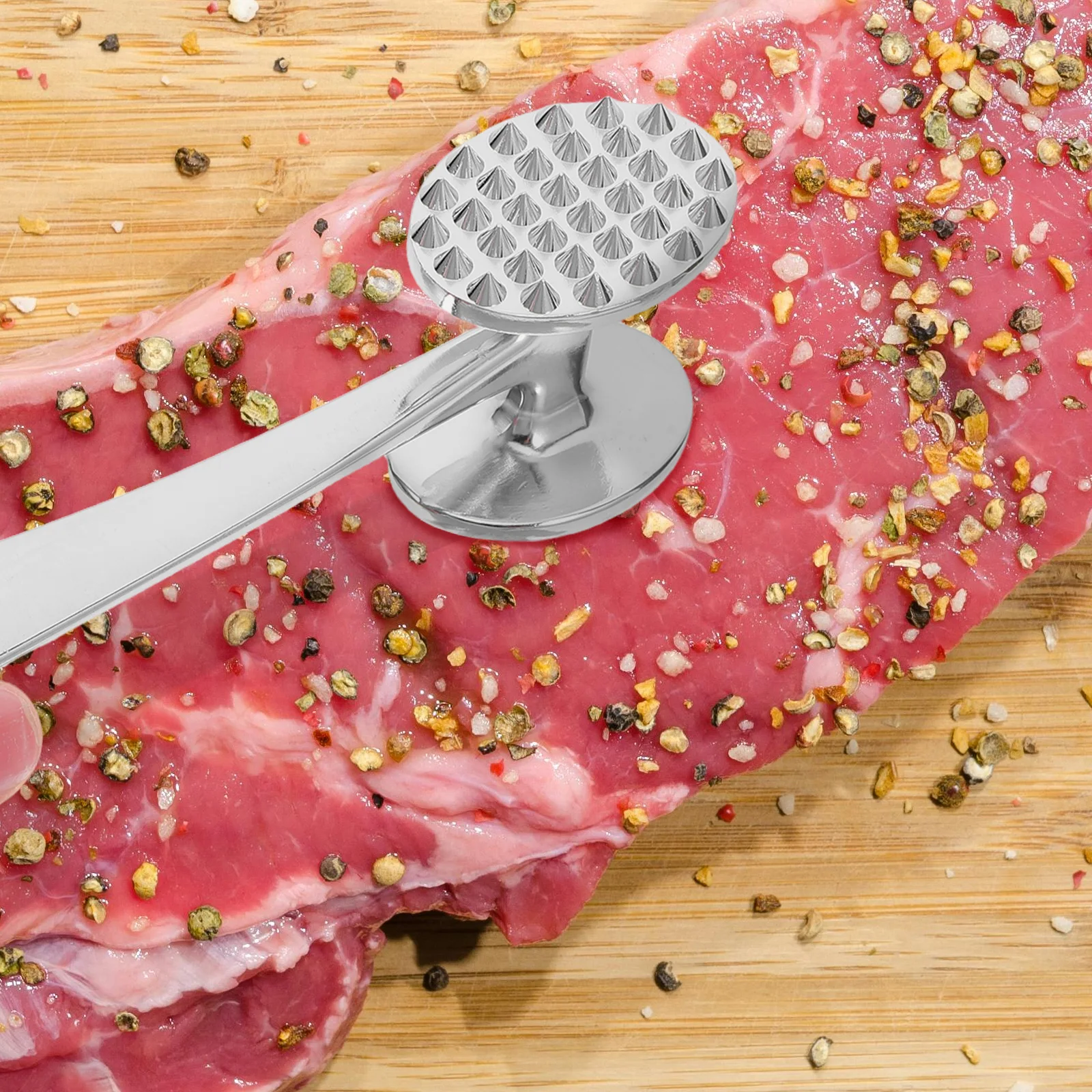 

Meat Tenderizer Hammer Stainless Steel Dual Side Mallet Kitchen Tool Tenderizing Steak Chicken Beef Meat Chopper