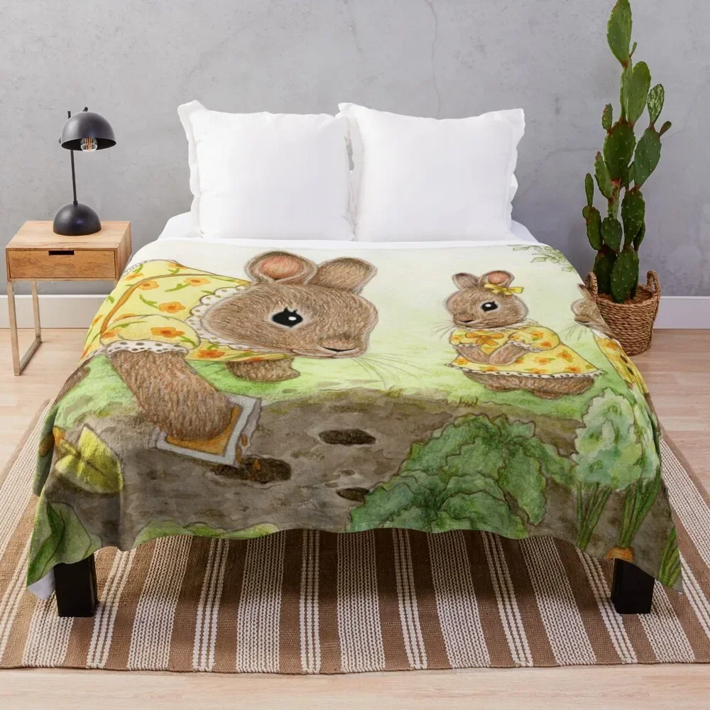 Garden Bun Lesson Throw Blanket decorative Softest Blankets