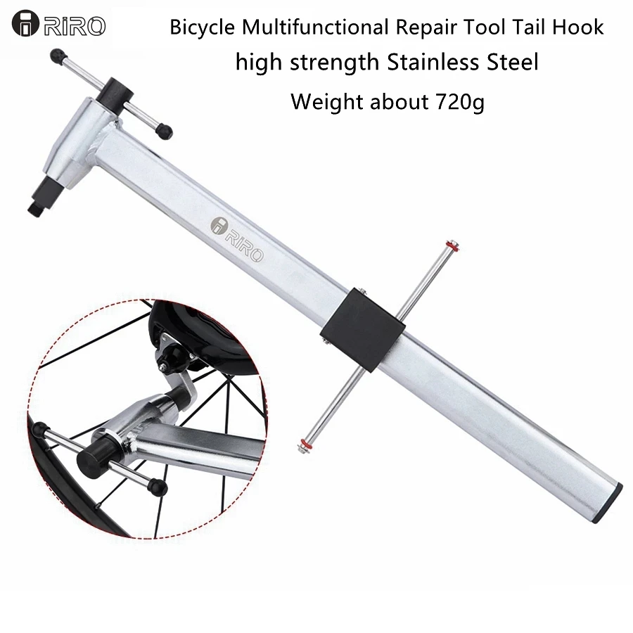 

Riro Multifunctional Repair Tool Tail Hook Corrector for MTB Road Bike Rear Derailleur Hanger Alignment Gauge Stainless Steel