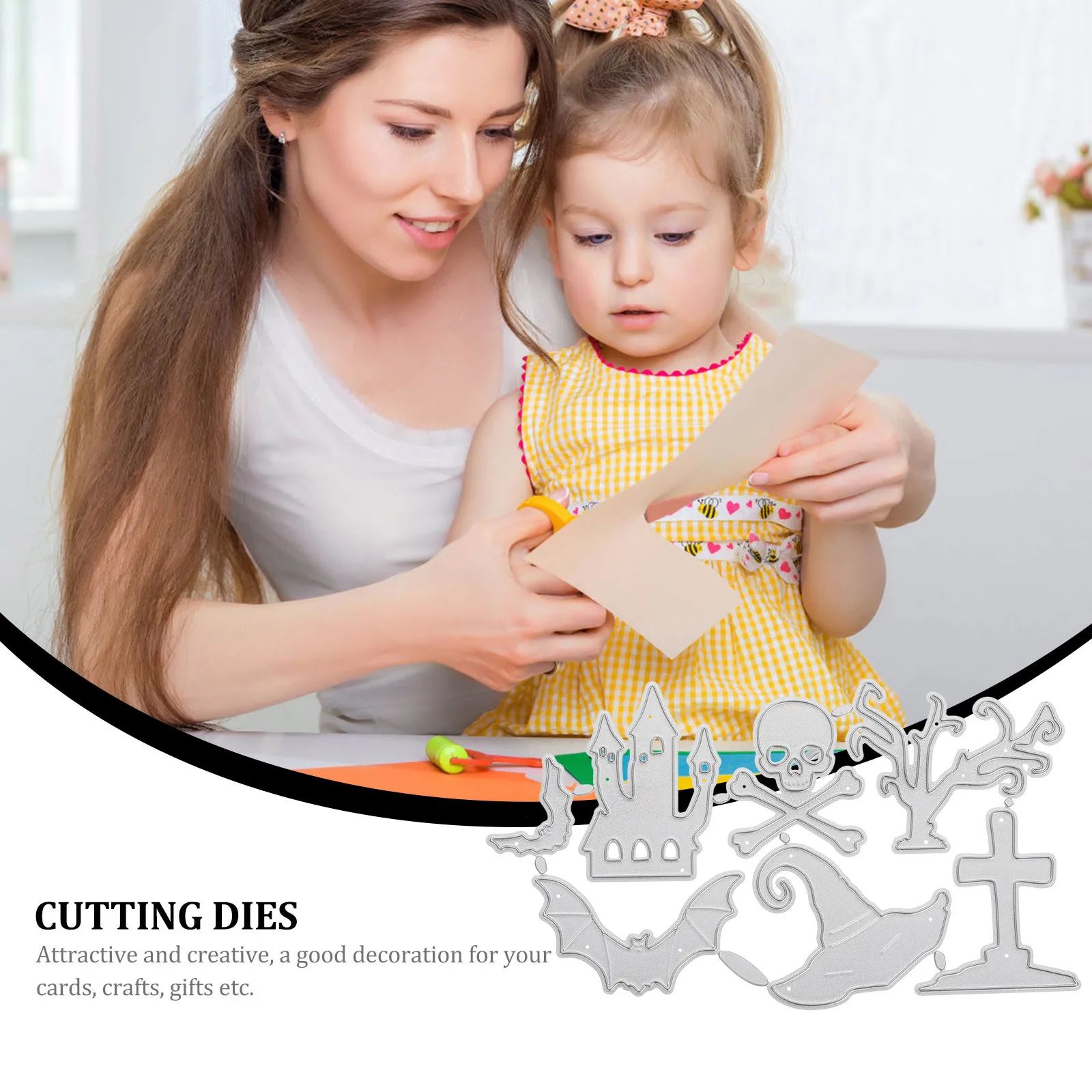 

1Set Halloween Cutting Die Carbon Steel DIY Tool Embossing Stencil for Handcraft Scrapbooking Decoration DIY Supplies