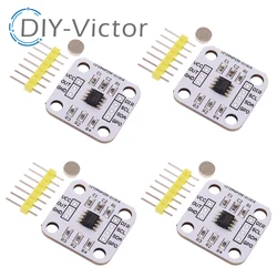 Codificador magnético AS5600 de 4 piezas, módulo de Sensor de medición de ángulo de inducción magnética de alta precisión, 12 bits, 3,3 V