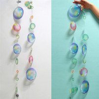 2m Ocean Bubble Garlands Fish Jellyfish Under The Sea Party Decorations Mermaid Girl Birthday Baby Shower Hanging Pendant