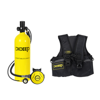Diving 20-30 Mins 2 Liter Scuba Air Cylinder With Tank Vest