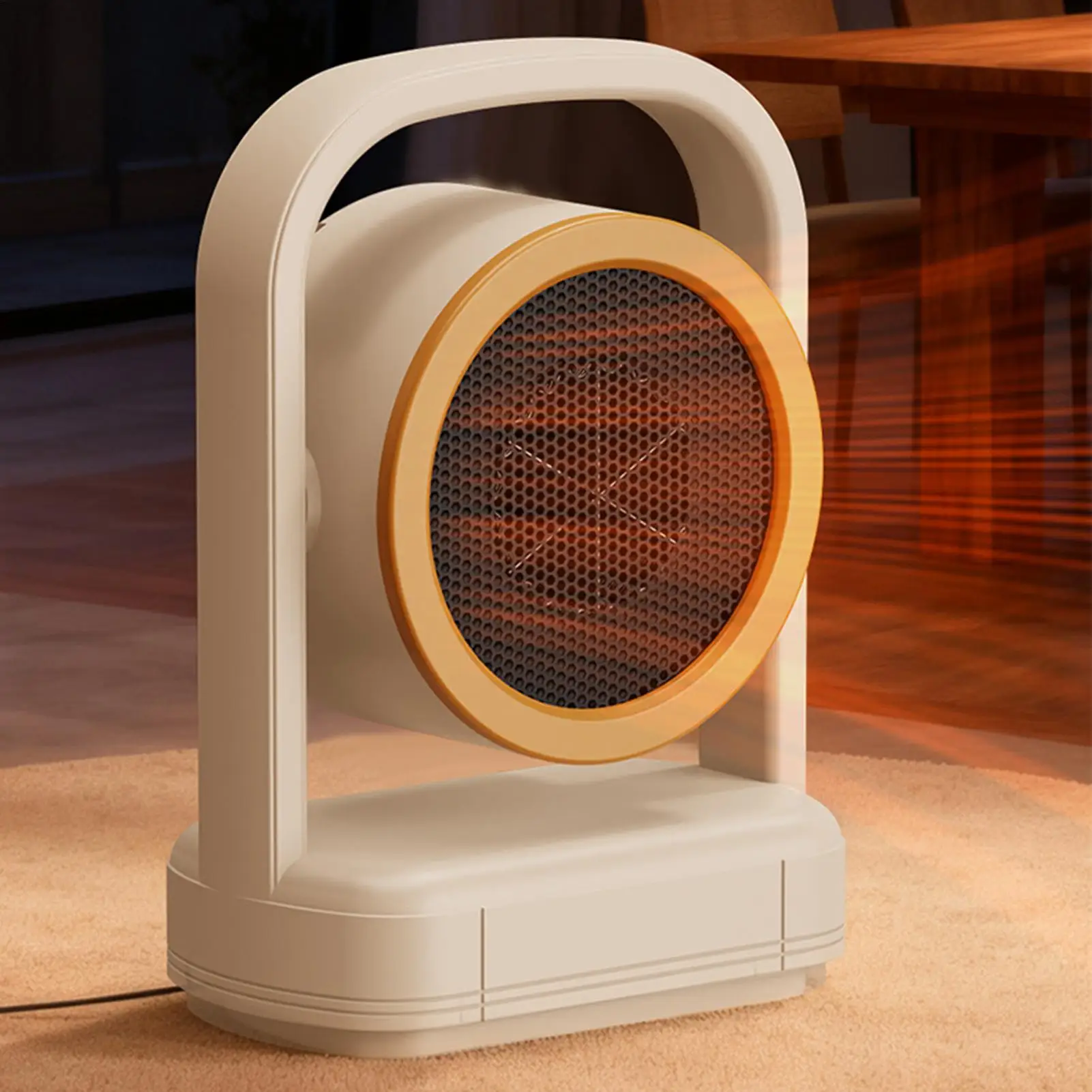 

Настольный обогреватель 500 Вт, портативный обогреватель с 2 режимами нагрева, электрическая нагревательная машина для комнаты, спальни, ванной комнаты, гаражного стола, автомобиля, автофургона