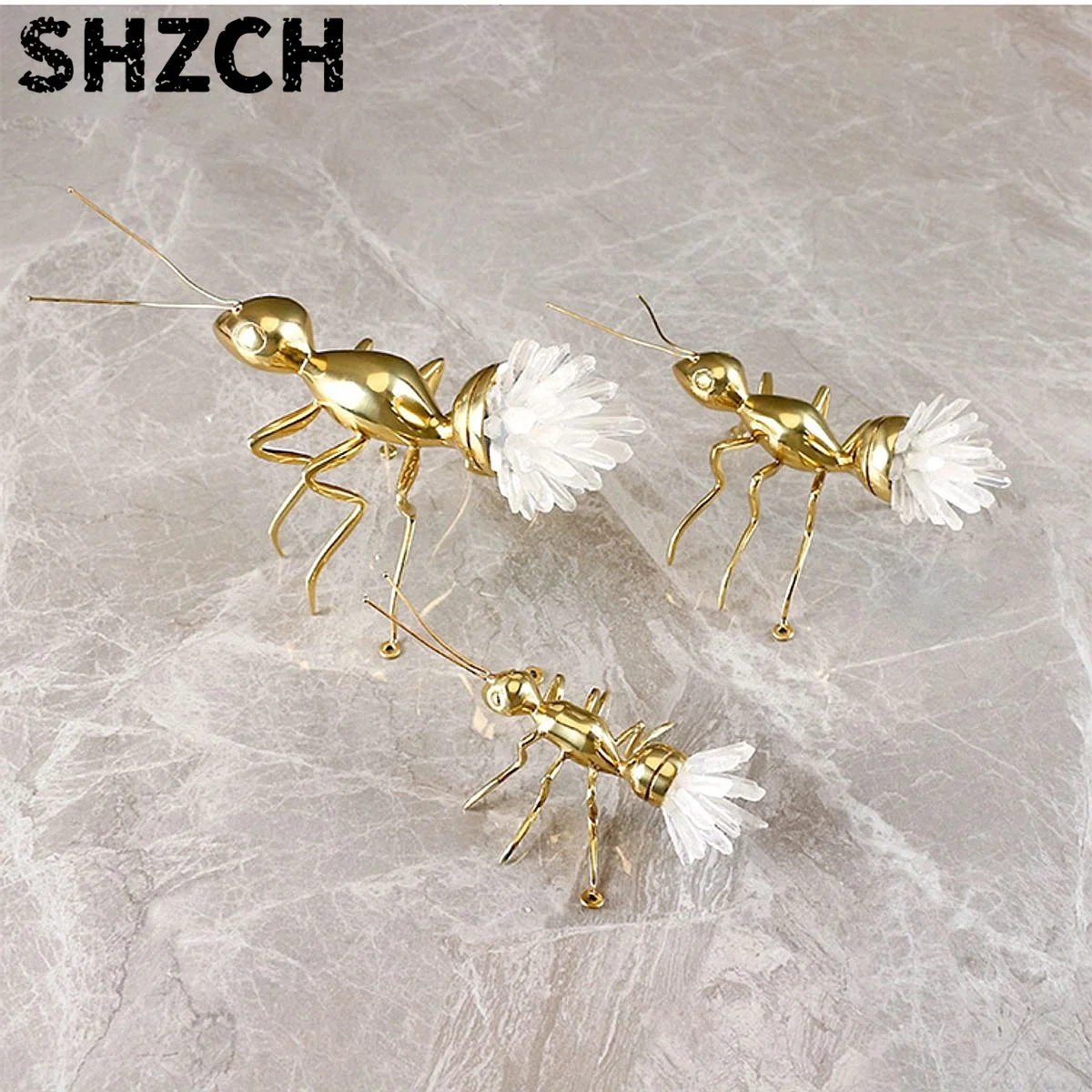 High Quality Handmade White Agate Abstract Animal Ornament Creative Home Decor Gift
