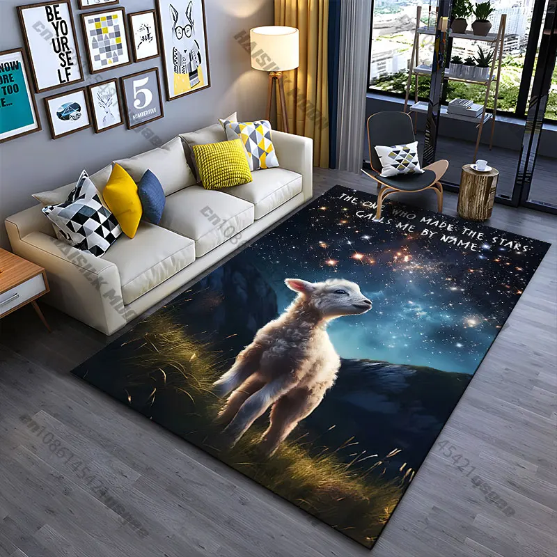 Divine connection individuality and wonder carpet Yoga living room room decor children's crawling mat doormat area rug