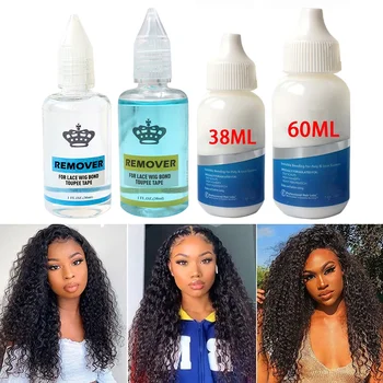Colla per parrucche all'ingrosso Colla per capelli impermeabile per parrucca in pizzo Parrucchino Colla per pizzo Colla fantasma e rimozione colla Estensione dei capelli Remvoer
