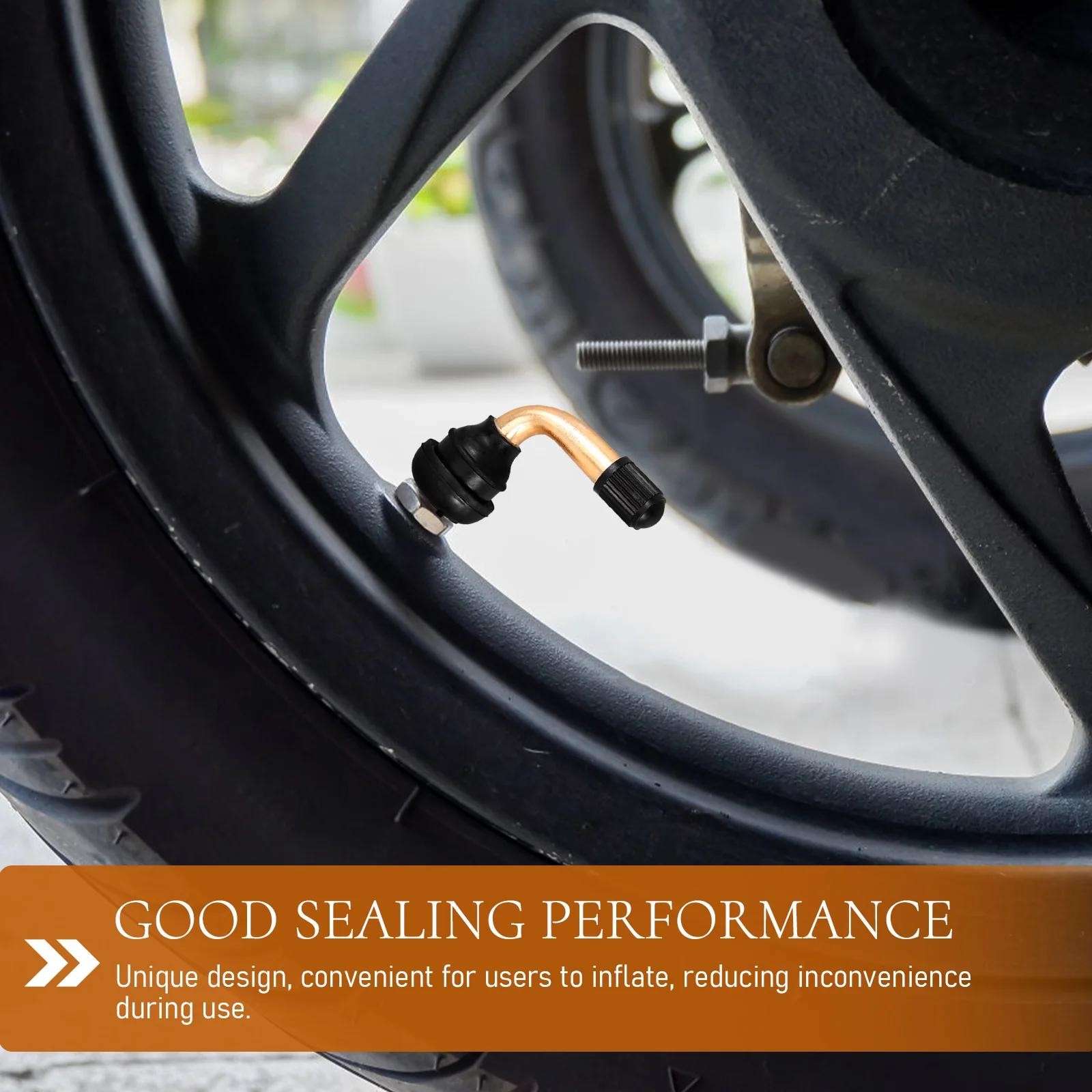 

Tire Valve Stem Accessories 45 Degree Bent Mouth For ATV Bikes Electric Motorcycles Valve Stems Replacement Kit Wheel Tools Tire