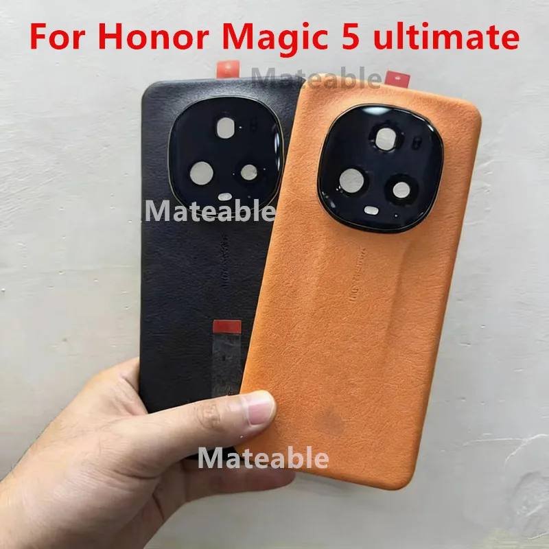 5Ultimate Battery Back Cover For Honor Magic 5 Ultimate Rear Housing Repair Replace Phone Door Case + Camera Lens