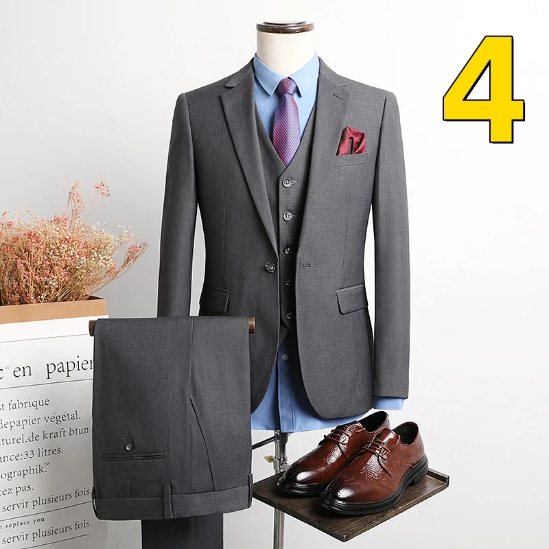 

M8022 Casual small suit jacket groom wedding dress