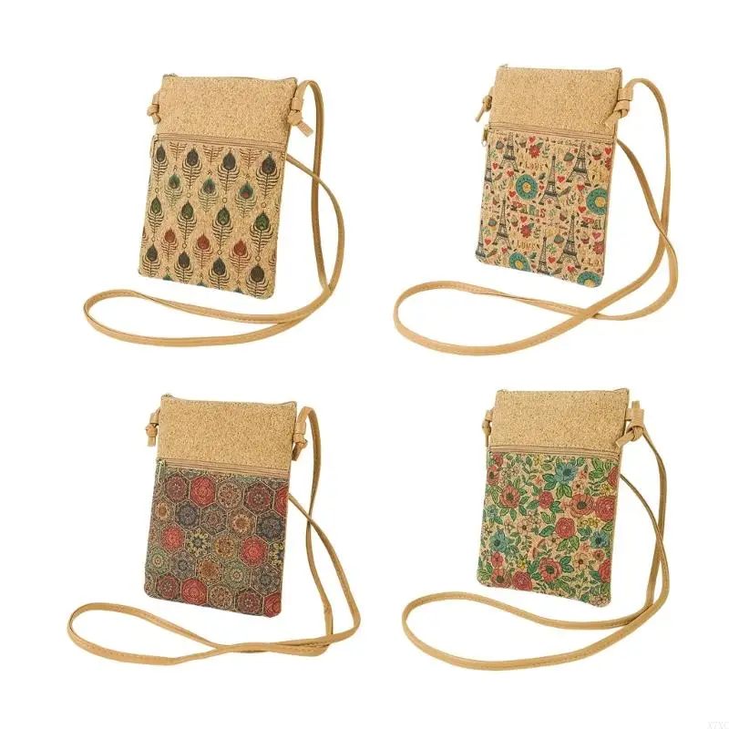 

X7XC Women Shoulder Bag Flower Print Crossbody Bag Phone Bag Small Commuting Bag