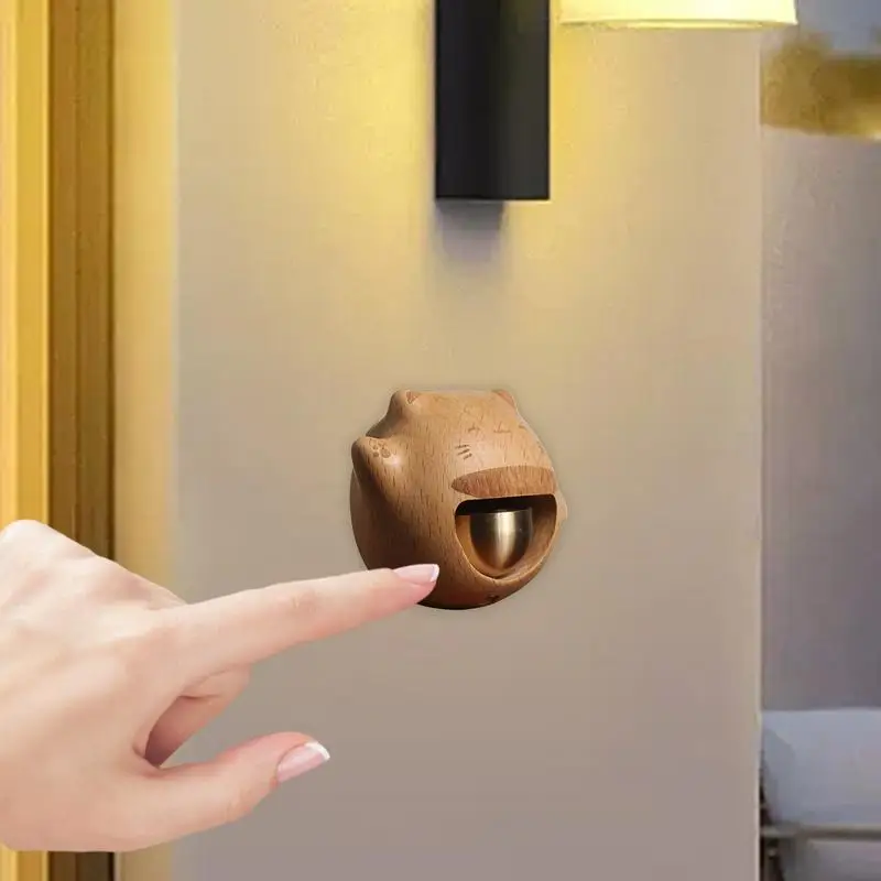 Creative Magnetic Doorbell Shopkeeper Bell Wooden Magnetic Door Bell Door Chime Alert Lucky Creative Wind Chimes For Entry Door