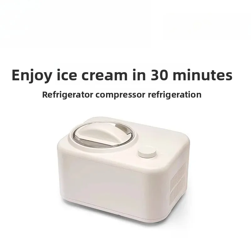 Ice cream machine with buil-t-in compressor for 30 minutes, ho-me Classic household ice cream machine EZ7403