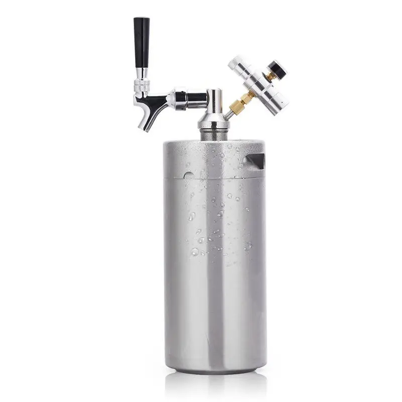 

304 stainless steel craft brewing two hair barrels, self-brewing and distribution, transit wine barrels co2 automatic
