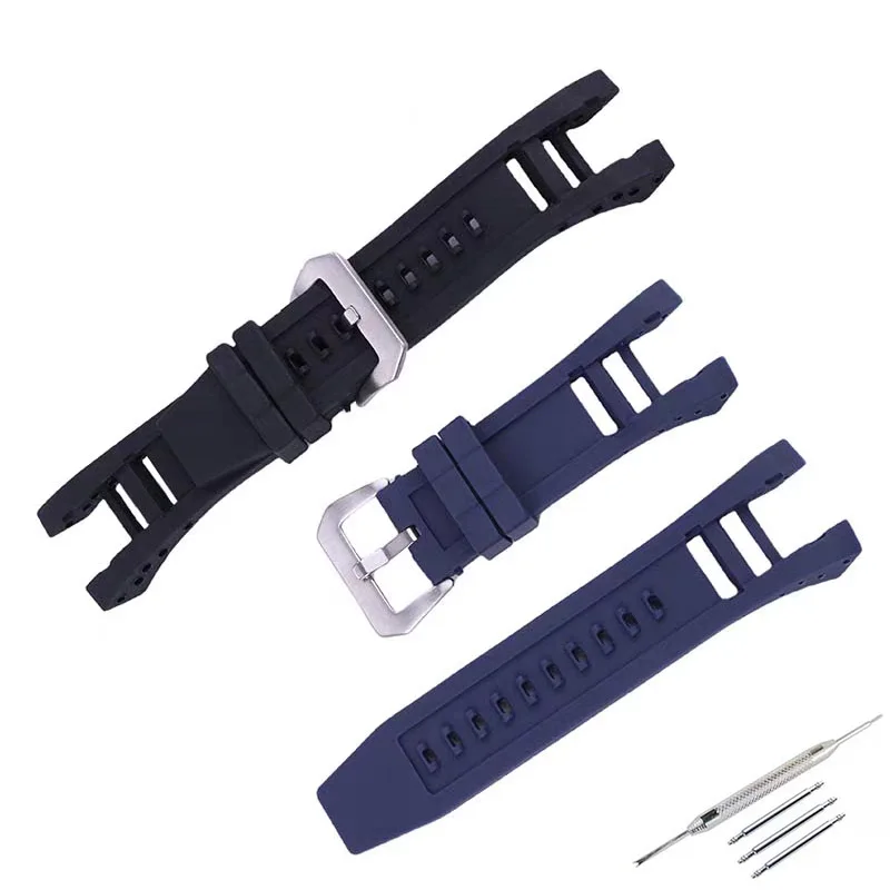 

34mm men's rubber watch band accessories for Invicta Russian Pro Diver watch strap women's black silicone sports wristband 32mm