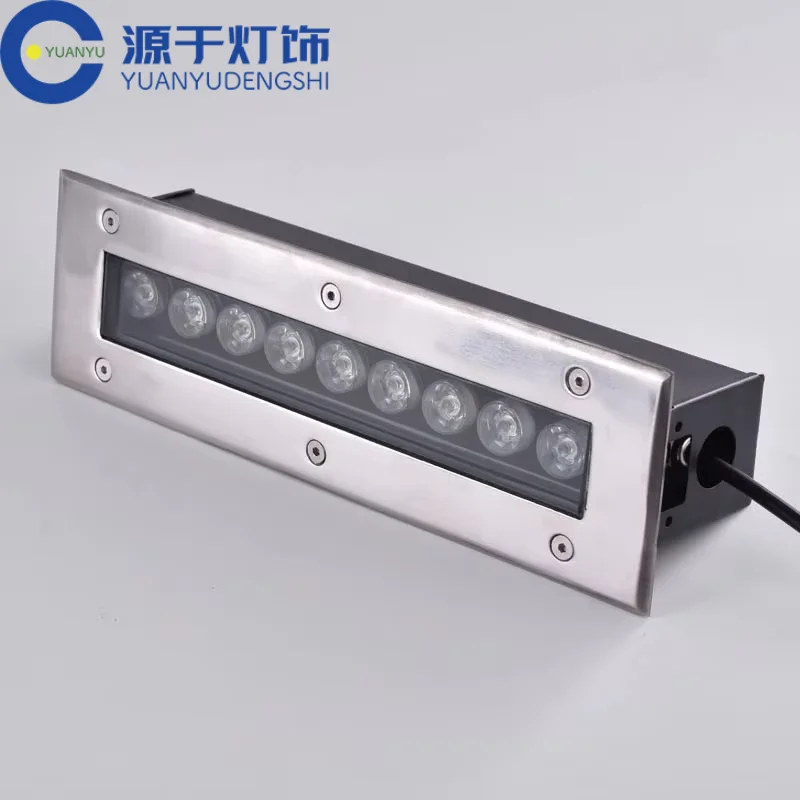 IP67 Rectangle LED Ground Light Outdoor Floor Light 9W 12w 18w Yard Wall Washer 12V 220V LED Stairs Buried Underground  Lamp