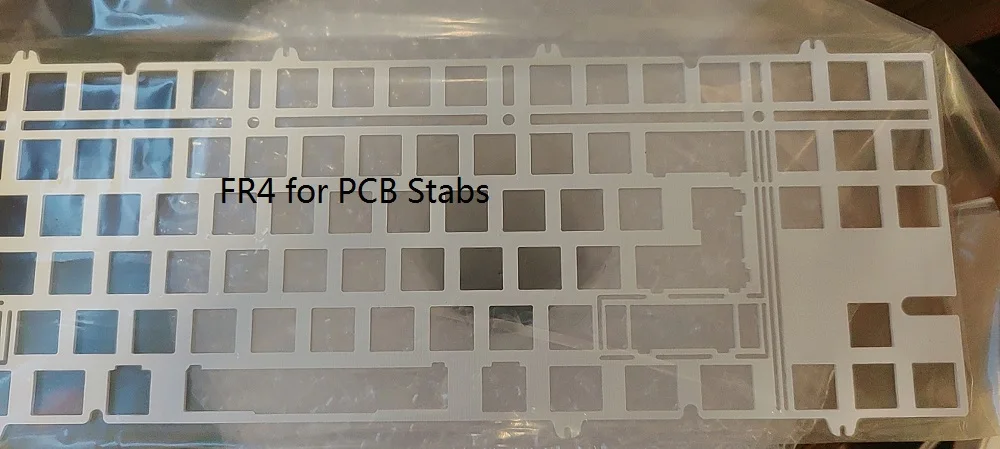 Reinforced plate for mechanical keyboard neo80 cu for Aluminum CF PP PC POM FR4 PEI Brass ( for pcb screw in stabs )