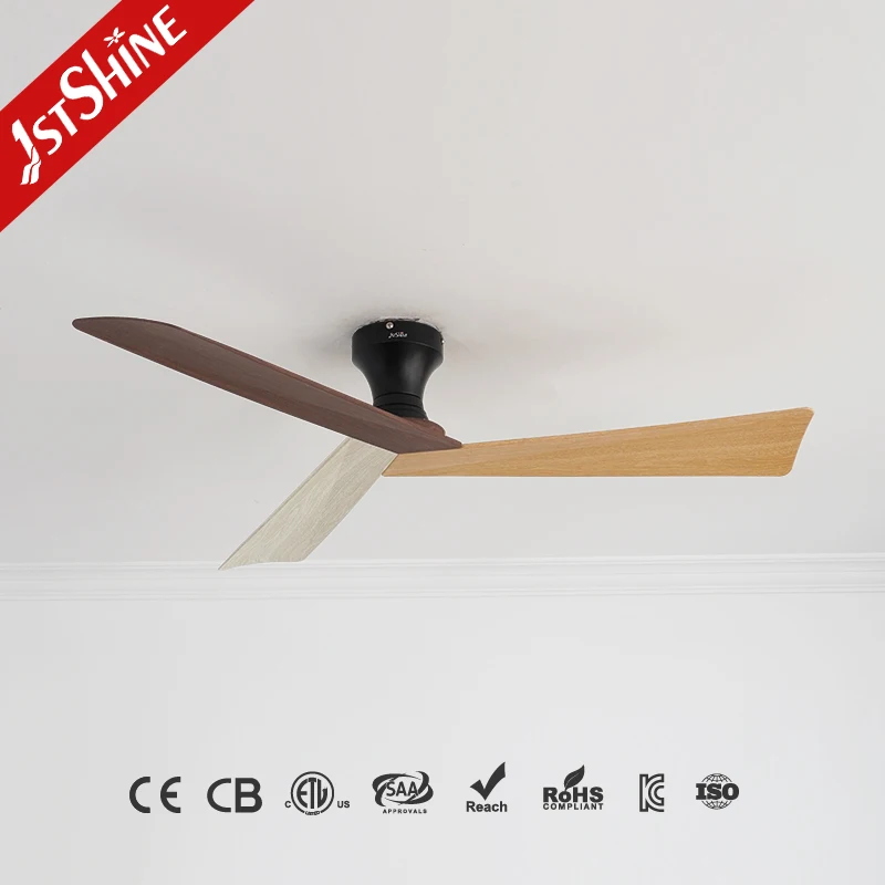 1stshine Ceiling Fan 3 ABS Blades DC Motor Ultra-Quiet Operation Flush Mount Ceiling Fan Without Light